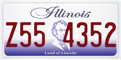 IL license plate Z554352