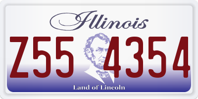 IL license plate Z554354