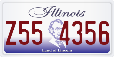 IL license plate Z554356
