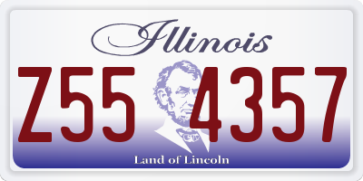IL license plate Z554357