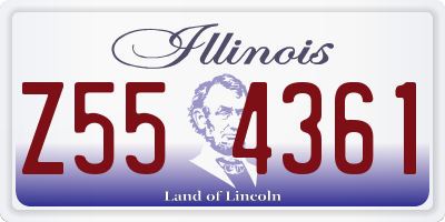 IL license plate Z554361