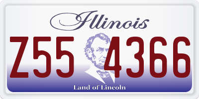 IL license plate Z554366