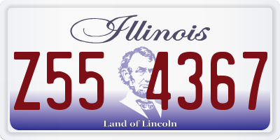 IL license plate Z554367