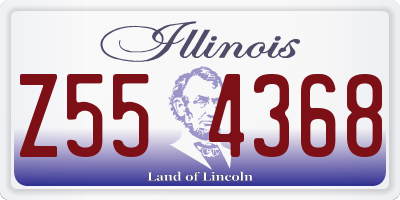IL license plate Z554368