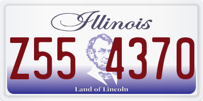 IL license plate Z554370