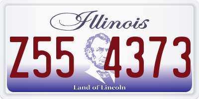 IL license plate Z554373