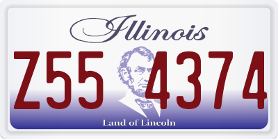 IL license plate Z554374