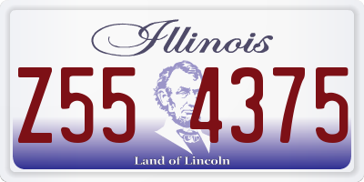 IL license plate Z554375