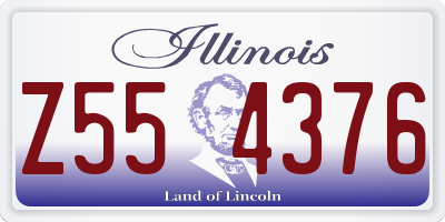 IL license plate Z554376