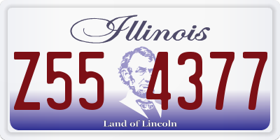 IL license plate Z554377