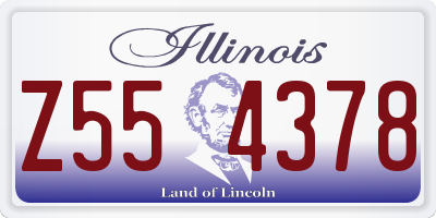 IL license plate Z554378