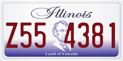 IL license plate Z554381