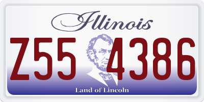 IL license plate Z554386