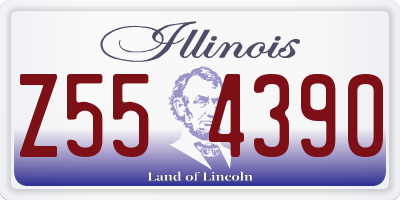 IL license plate Z554390
