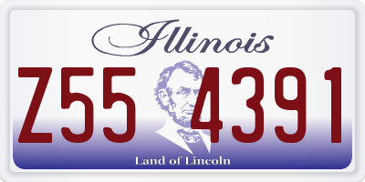 IL license plate Z554391