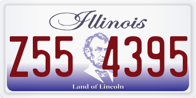 IL license plate Z554395
