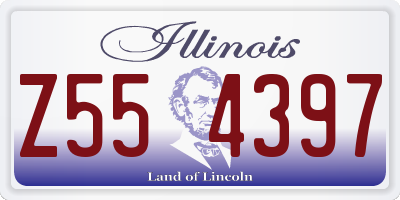 IL license plate Z554397