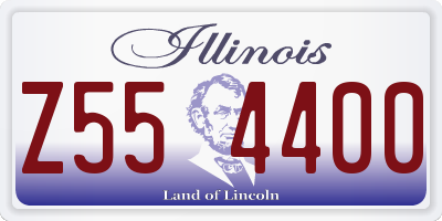 IL license plate Z554400