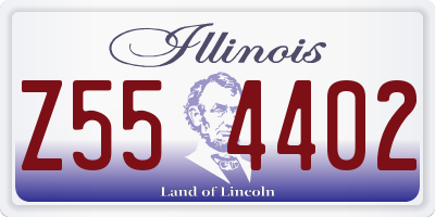 IL license plate Z554402