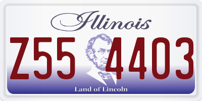 IL license plate Z554403