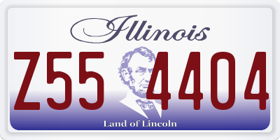 IL license plate Z554404