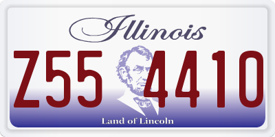 IL license plate Z554410