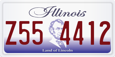 IL license plate Z554412