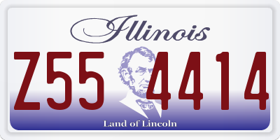 IL license plate Z554414