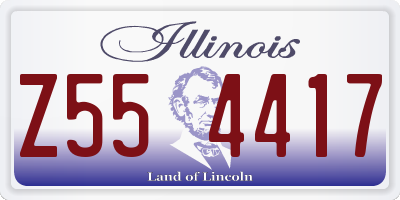 IL license plate Z554417