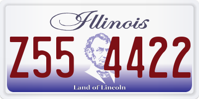IL license plate Z554422
