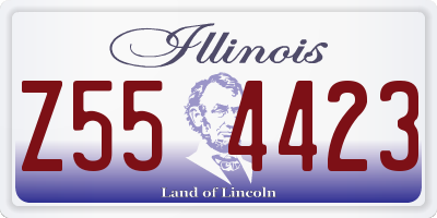 IL license plate Z554423
