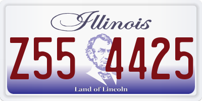 IL license plate Z554425