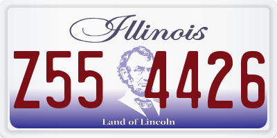 IL license plate Z554426