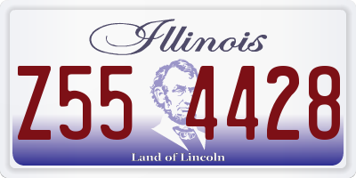 IL license plate Z554428