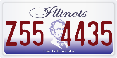 IL license plate Z554435