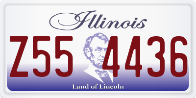IL license plate Z554436