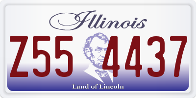 IL license plate Z554437