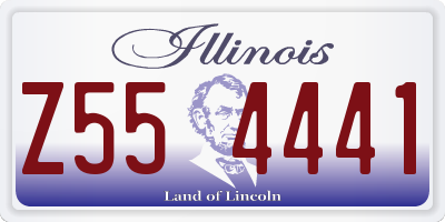 IL license plate Z554441
