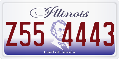 IL license plate Z554443