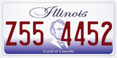 IL license plate Z554452