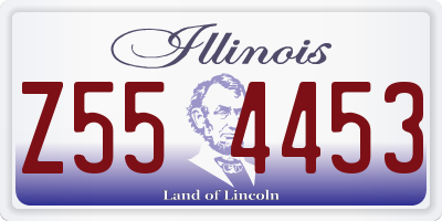IL license plate Z554453