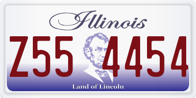 IL license plate Z554454