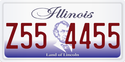 IL license plate Z554455