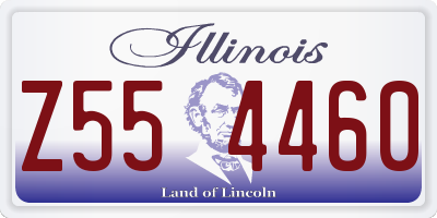 IL license plate Z554460