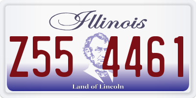 IL license plate Z554461