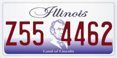 IL license plate Z554462