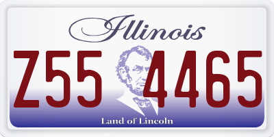 IL license plate Z554465