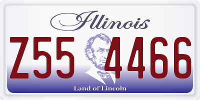 IL license plate Z554466
