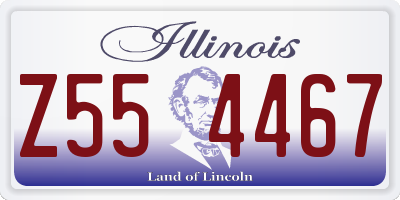 IL license plate Z554467