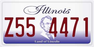 IL license plate Z554471